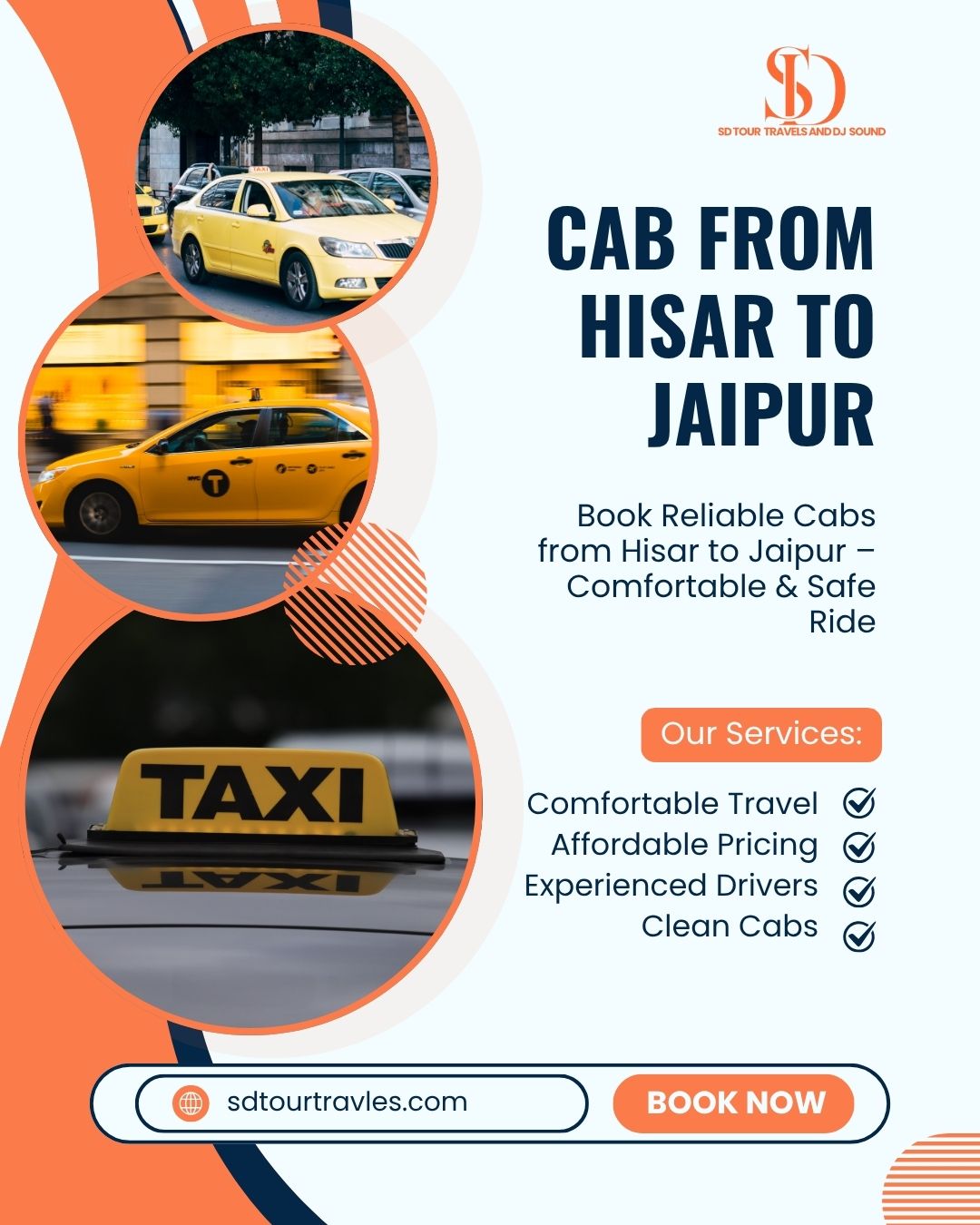 Hisar to Sirsa cab or taxi services | One Way Cab Service